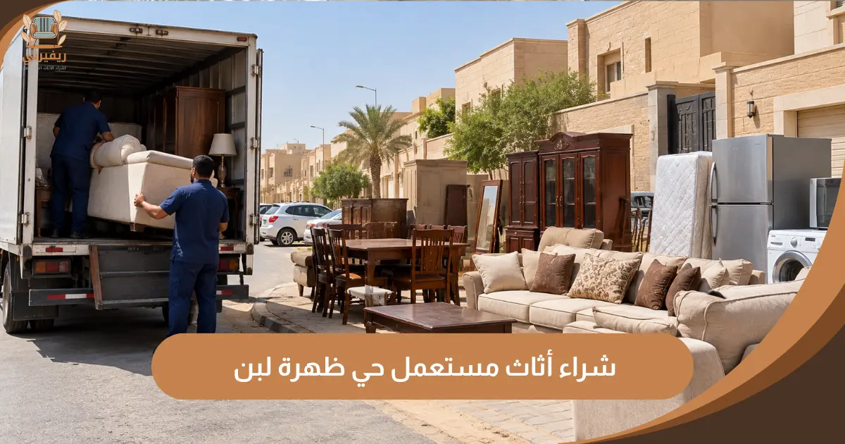 شراء أثاث مستعمل حي ظهرة لبن | كاش فوري ونقل مجاني - ريفيرني
